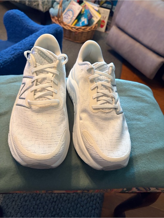 New Balance Shoes - New Balance All-White Knit Running Sneakers